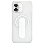 Custodia magnetica trasparente per telefono con scomparto per carte., For iPhone 16 Pro Max, For iPhone 16 Pro, For iPhone 16, For iPhone 15 Pro Max