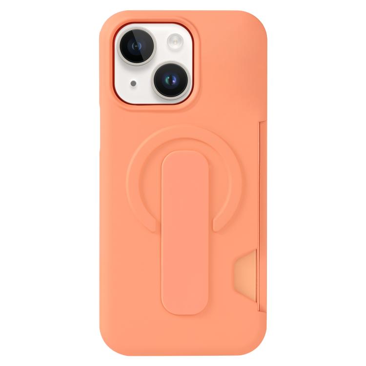 Custodia magnetica per telefono con scomparto per carte e finitura effetto pelle., For iPhone 14 Pro Max, For iPhone 13