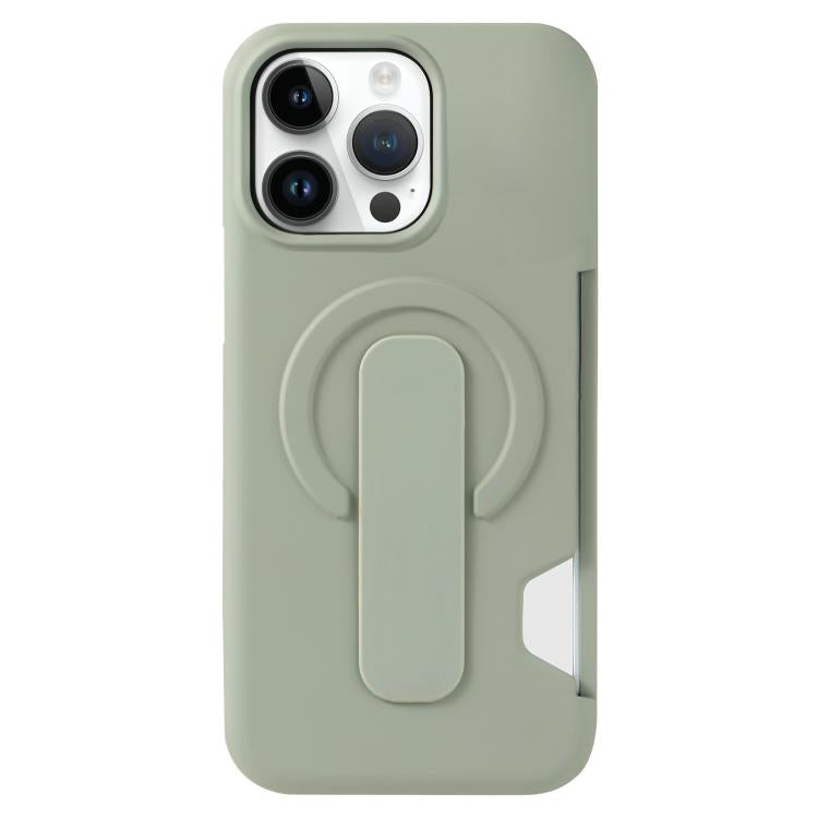 Custodia magnetica per telefono con scomparto per carte e finitura effetto pelle., For iPhone 14 Pro Max, For iPhone 13