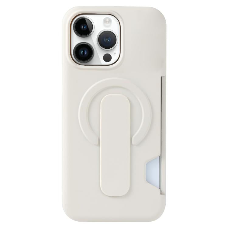 Custodia magnetica per telefono con scomparto per carte e finitura effetto pelle., For iPhone 14 Pro Max, For iPhone 13