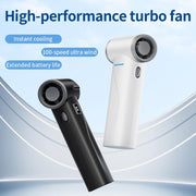 Mini ventilatore portatile F2 con motore brushless e display digitale.