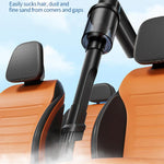 Mini ventilatore portatile F2 con motore brushless e display digitale.