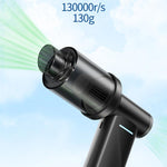 Mini ventilatore portatile F2 con motore brushless e display digitale.