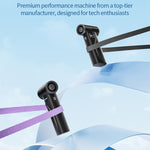 Mini ventilatore portatile F2 con motore brushless e display digitale.