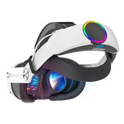Fascia per la testa VR WG38 con batteria da 1000 mAh, RGB Ver. For Meta Quest 3 / 3S, Magnetic Ver. For Meta Quest 3 / 3S, RGB Ver. For Meta Quest 2, For Meta Quest 2