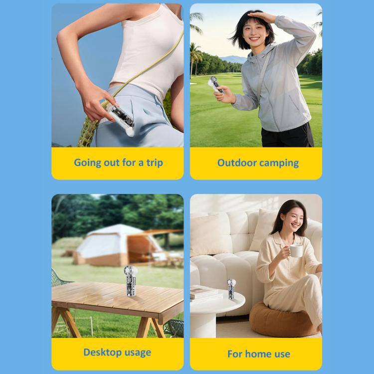 Mini ventilatore portatile ad alta velocità K824 a turbina eolica concentrata