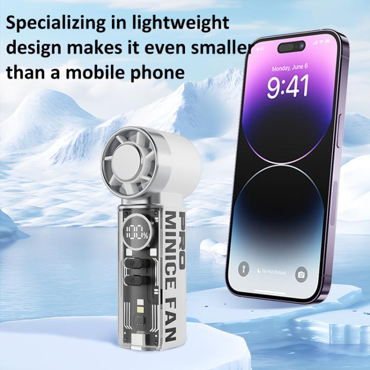 Mini ventilatore portatile ad alta velocità K824 a turbina eolica concentrata