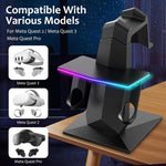 Supporto per display VR con illuminazione RGB per Meta Quest 2/3/