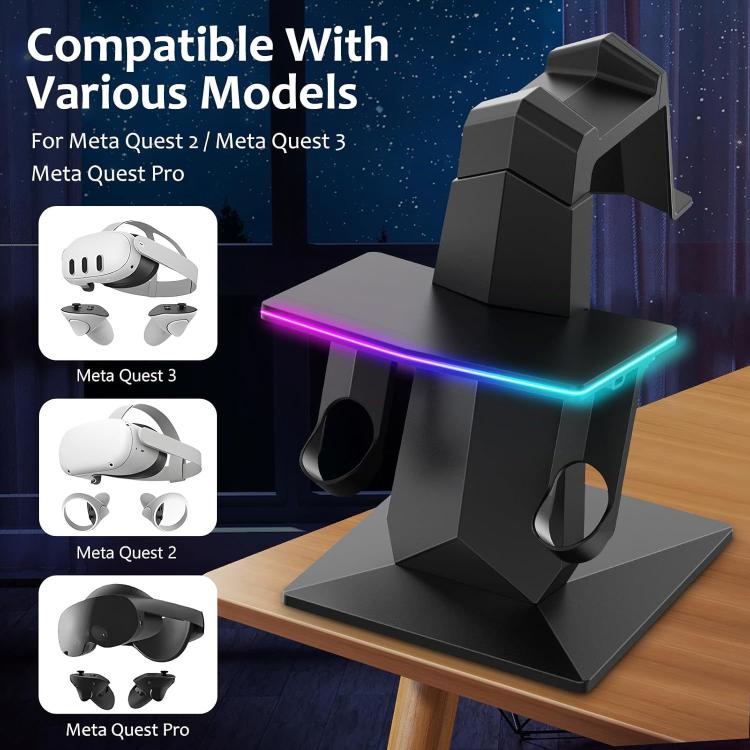 Supporto per display VR con illuminazione RGB per Meta Quest 2/3/
