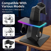 Supporto per display VR con illuminazione RGB fredda WG67, For Meta Quest 2 / 3 / 3S