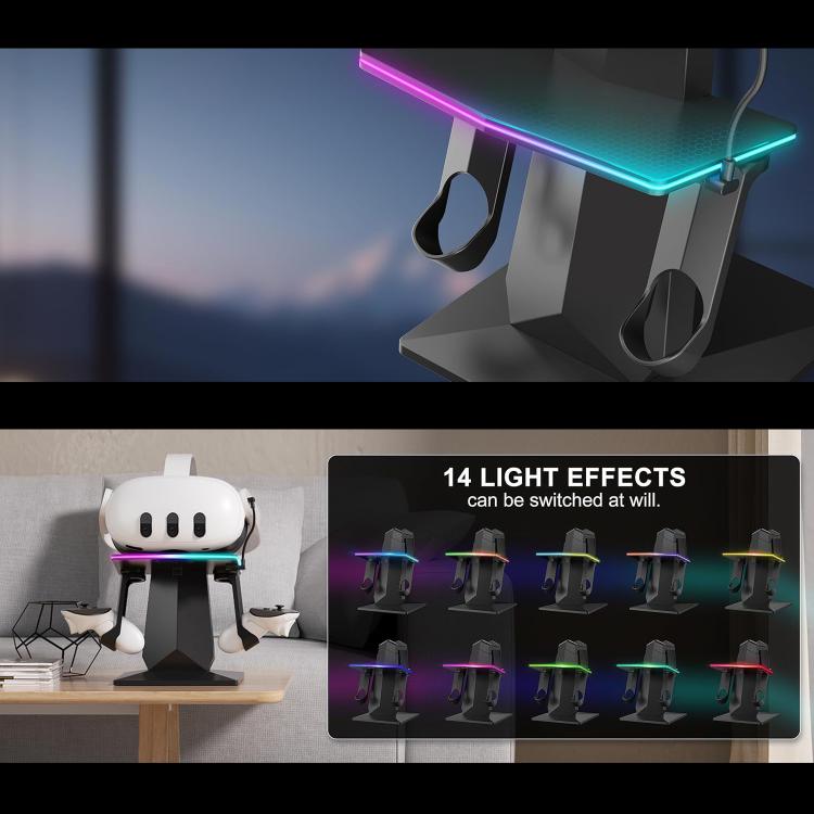 Supporto per display VR con illuminazione RGB per Meta Quest 2/3/