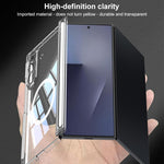 Custodia per telefono GKK pieghevole trasparente con cerniera magnetica e copertura completa, For Samsung Galaxy Z TriFold