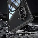 Custodia per telefono GKK pieghevole trasparente con cerniera magnetica e copertura completa, For Samsung Galaxy Z TriFold