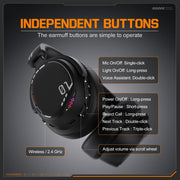 ONIKUMA GT886 Tri-mode Bluetooth 2.4G Wired E-sports Game Headset, GT886