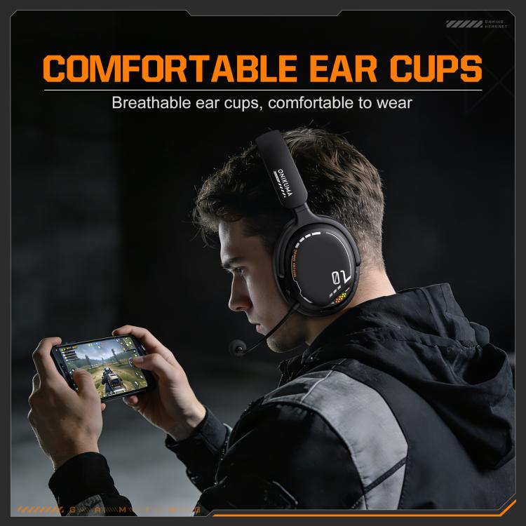 ONIKUMA GT886 Tri-mode Bluetooth 2.4G Wired E-sports Game Headset, GT886