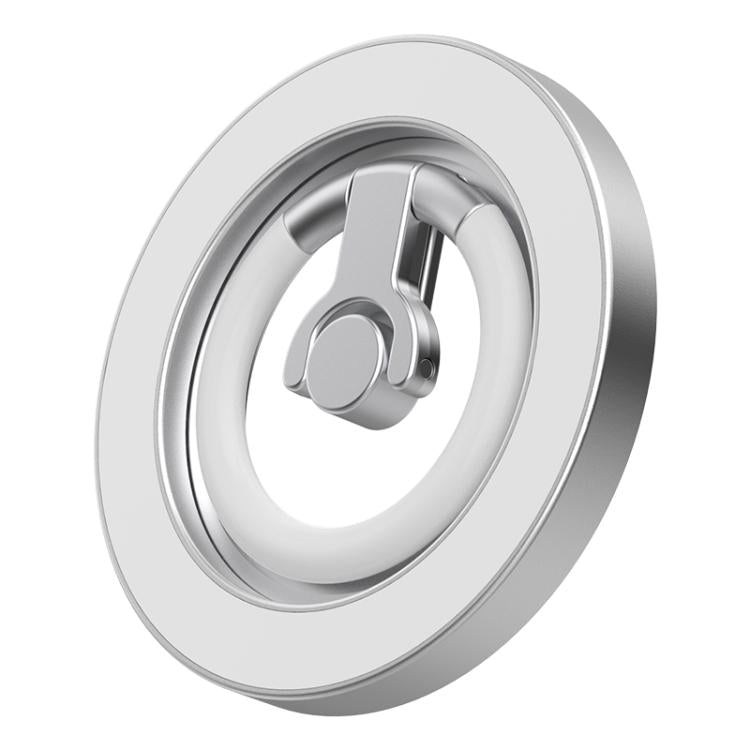 Supporto magnetico multifunzionale per telefono con fibbia ad anello girevole a 360 gradi e protezione in silicone per l'anello.