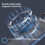 Supporto magnetico multifunzionale per telefono con fibbia ad anello girevole a 360 gradi e protezione in silicone per l'anello.