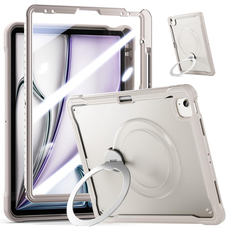 Robusta custodia ibrida in metallo stile marinaio per tablet, con cinturino e pellicola protettiva in vetro., For iPad Air 13 2026 / 2025 / 2024, For iPad Pro 11 2025 / 2024, For iPad 2025 / 2022, For iPad Air 11 2026 / 2025 / 2024