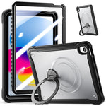 Robusta custodia ibrida in metallo stile marinaio per tablet, con cinturino e pellicola protettiva in vetro., For iPad Air 13 2026 / 2025 / 2024, For iPad Pro 11 2025 / 2024, For iPad 2025 / 2022, For iPad Air 11 2026 / 2025 / 2024