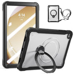 Robusta custodia ibrida in metallo stile marinaio per tablet, con cinturino e pellicola protettiva in vetro., For Samsung Galaxy A11+, For Samsung Galaxy A9+