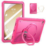 Robusta custodia ibrida in metallo stile marinaio per tablet, con cinturino e pellicola protettiva in vetro., For Samsung Galaxy A11+, For Samsung Galaxy A9+