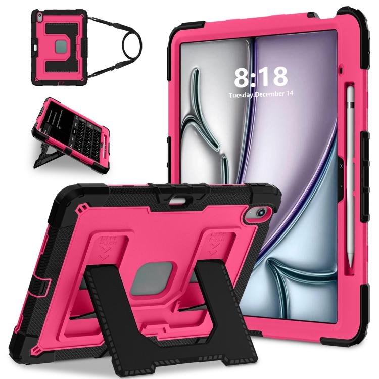 Custodia rigida in silicone Big Holder per tablet PC con tracolla, For iPad Air 13 2026 / 2025 / 2024