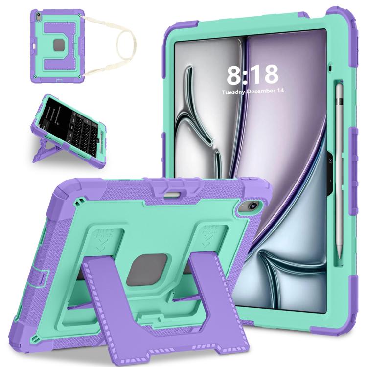 Custodia rigida in silicone Big Holder per tablet PC con tracolla, For iPad Air 13 2026 / 2025 / 2024