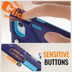 Custodia ibrida in silicone per PC e tablet con supporto e tracolla., For iPad 2025 / 2022