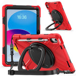 Custodia ibrida in silicone per PC e tablet con supporto e tracolla., For iPad 2025 / 2022