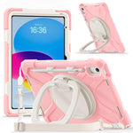 Custodia ibrida in silicone per PC e tablet con supporto e tracolla., For iPad 2025 / 2022