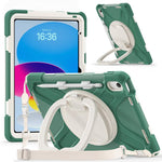 Custodia ibrida in silicone per PC e tablet con supporto e tracolla., For iPad 2025 / 2022