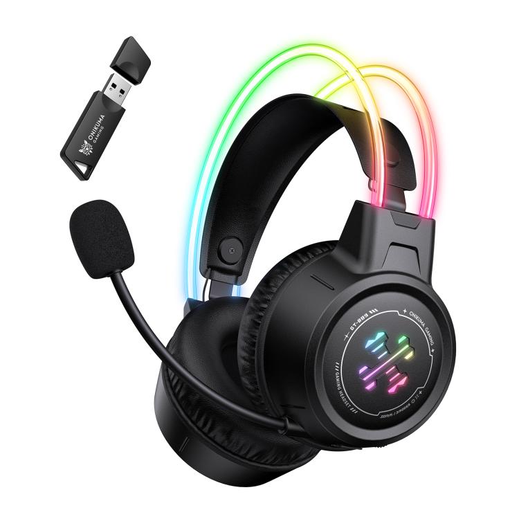 Cuffie da gioco cablate Bluetooth 2.4G ONIKUMA GT889 con illuminazione RGB a tre modalità., GT889