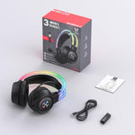 Cuffie da gioco cablate Bluetooth 2.4G ONIKUMA GT889 con illuminazione RGB a tre modalità., GT889