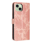 Custodia per telefono in pelle con stampa girasole in rilievo e cordino nero sottile., For iPhone 14 Pro Max, For iPhone 13 Pro Max, For iPhone 13 Pro, For iPhone 13