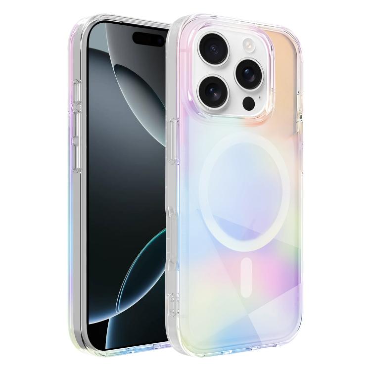 Custodia magnetica per telefono serie Neon Gradient, For iPhone 17 Pro Max, For iPhone 17 Pro, For iPhone 17, For iPhone 16 Pro Max, For iPhone 16 Pro, For iPhone 16