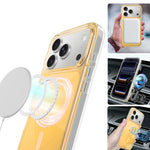 Custodia magnetica per telefono serie Neon Gradient, For iPhone 15 Pro Max, For iPhone 15 Pro, For iPhone 15, For iPhone 14 / 13, For iPhone 14 Pro, For iPhone 14 Pro Max