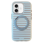 Custodia per telefono magnetica BAFFKKAF Frosted Stripes 360 Holder Airbag Double-Faced IMD, For iPhone 17 Pro Max, For iPhone 17 Pro, For iPhone 17, For iPhone 16 Pro Max, For iPhone 16 Pro, For iPhone 16, For iPhone 15 Pro Max, For iPhone 15 Pro