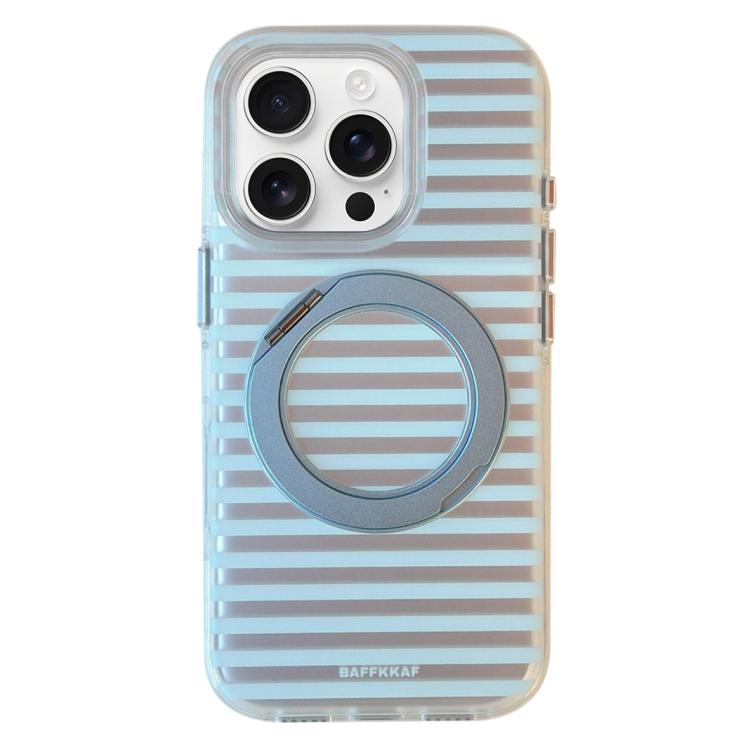 Custodia per telefono magnetica BAFFKKAF Frosted Stripes 360 Holder Airbag Double-Faced IMD, For iPhone 17 Pro Max, For iPhone 17 Pro, For iPhone 17, For iPhone 16 Pro Max, For iPhone 16 Pro, For iPhone 16, For iPhone 15 Pro Max, For iPhone 15 Pro