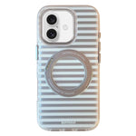 Custodia per telefono magnetica BAFFKKAF Frosted Stripes 360 Holder Airbag Double-Faced IMD, For iPhone 17 Pro Max, For iPhone 17 Pro, For iPhone 17, For iPhone 16 Pro Max, For iPhone 16 Pro, For iPhone 16, For iPhone 15 Pro Max, For iPhone 15 Pro