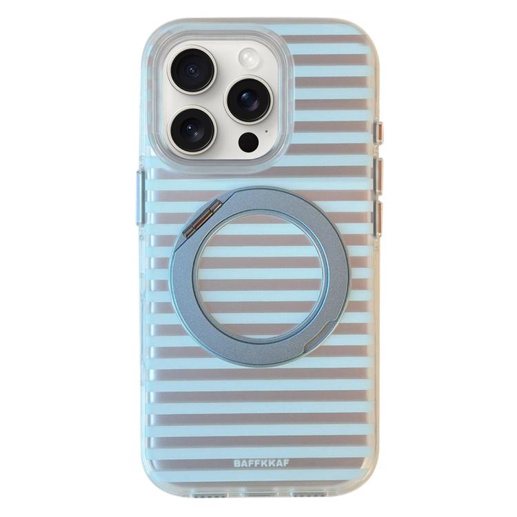 Custodia per telefono magnetica BAFFKKAF Frosted Stripes 360 Holder Airbag Double-Faced IMD, For iPhone 17 Pro Max, For iPhone 17 Pro, For iPhone 17, For iPhone 16 Pro Max, For iPhone 16 Pro, For iPhone 16, For iPhone 15 Pro Max, For iPhone 15 Pro