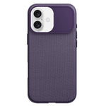 Custodia magnetica per telefono in PC con texture in tessuto tecnico e pulsante fotocamera AI, For iPhone 16 Pro Max, For iPhone 16 Pro, For iPhone 16, For iPhone 15 Pro Max