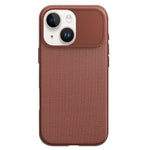 Custodia magnetica per telefono in PC con texture in tessuto tecnico e pulsante fotocamera AI, For iPhone 15 Pro, For iPhone 15, For iPhone 14, For iPhone 14 Pro