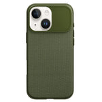 Custodia magnetica per telefono in PC con texture in tessuto tecnico e pulsante fotocamera AI, For iPhone 15 Pro, For iPhone 15, For iPhone 14, For iPhone 14 Pro