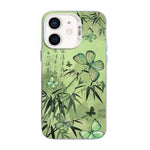 Custodia per telefono ibrida in PC e TPU con motivo a farfalla e placcatura in argento., For iPhone 12 mini, For iPhone 11 Pro Max, For iPhone 11