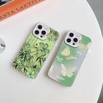 Custodia per telefono ibrida in PC e TPU con motivo a farfalla e placcatura in argento., For iPhone 12 mini, For iPhone 11 Pro Max, For iPhone 11