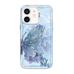 Custodia per telefono ibrida in PC e TPU con motivo a farfalla e placcatura in argento., For iPhone 12 mini, For iPhone 11 Pro Max, For iPhone 11