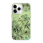 Custodia per telefono ibrida in PC e TPU con motivo a farfalla e placcatura in argento., For iPhone 11 Pro, For iPhone XS / X, For iPhone XR