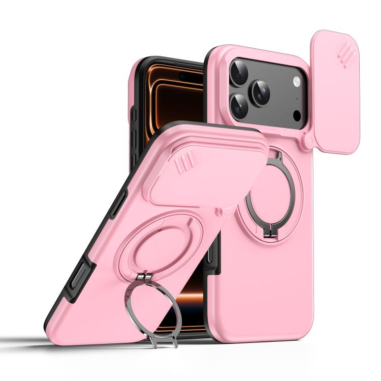 Custodia per telefono con schermo scorrevole, supporto magnetico girevole e protezione per la fotocamera., For iPhone 18 Pro / 17 Pro, For iPhone 18 Pro Max / 17 Pro Max, For iPhone 17