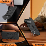 Custodia per telefono con schermo scorrevole, supporto magnetico girevole e protezione per la fotocamera., For iPhone Air, For iPhone 16 Pro Max, For iPhone 16 Pro