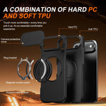 Custodia per telefono con schermo scorrevole, supporto magnetico girevole e protezione per la fotocamera., For iPhone Air, For iPhone 16 Pro Max, For iPhone 16 Pro